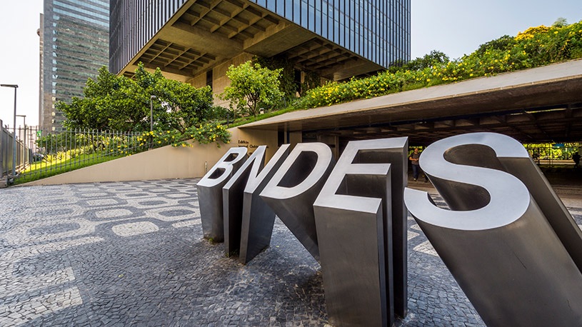 BNDES building in Av. Chile, Downtown Rio de Janeiro, Brazil